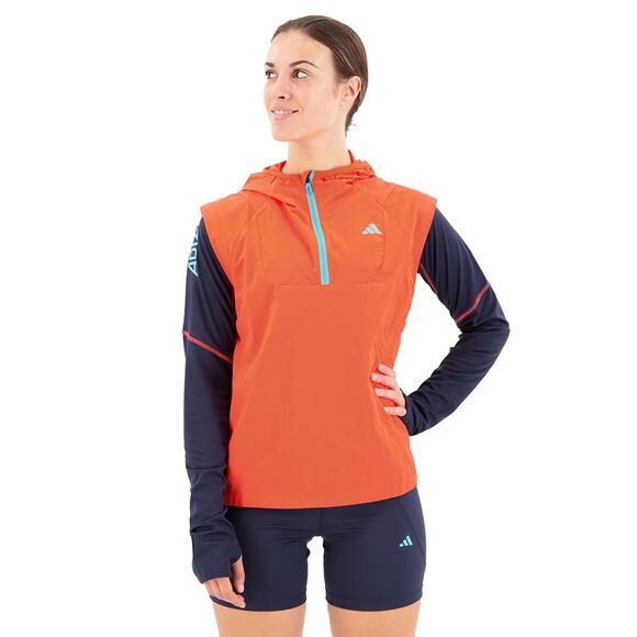 adidas Jackets & Blazers - adidas Womens Adizero Vest packable size small coral orange